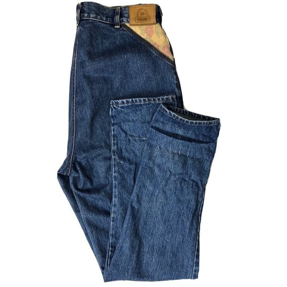 Vintage 59th St Bridge Wear 34X32 Denim Jeans Tapered Extreme High Rise - Picture 1 of 8